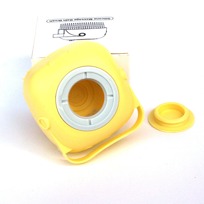 "Pet Spa in Your Hand – Silicone Shampoo Brush for Easy Bath Time"