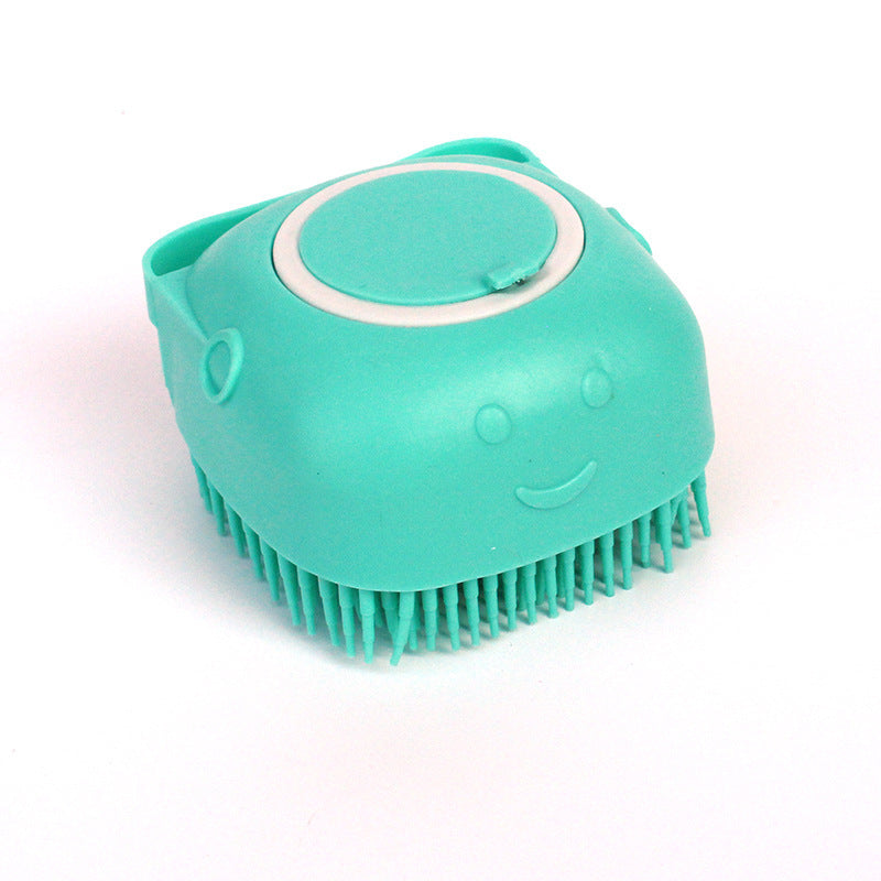 "Pet Spa in Your Hand – Silicone Shampoo Brush for Easy Bath Time"